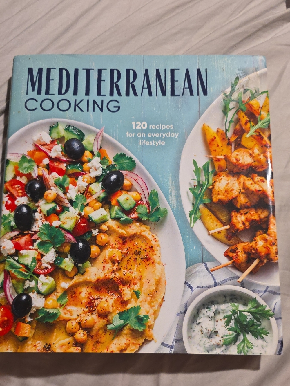 Mediterranean Cooking Cookbook - Blue Cover